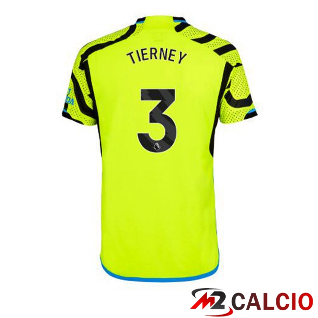 Maglie Calcio Personalizzate,Tute Calcio Squadre,Maglia Nazionale Italiana Calcio | Maglie Calcio Arsenal (TIERNEY 3) Seconda Verde 2023/2024