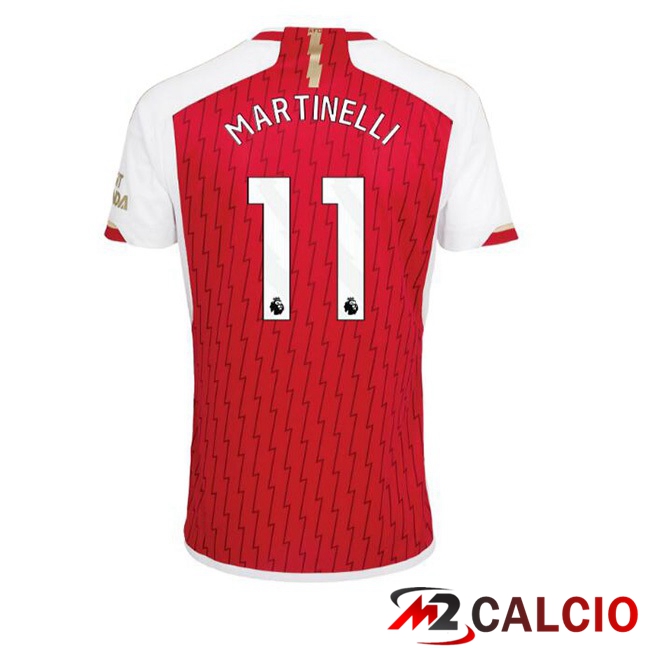 Maglie Calcio Personalizzate,Tute Calcio Squadre,Maglia Nazionale Italiana Calcio | Maglie Calcio Arsenal (MARTINELLI 11) Prima Rosso Bianco 2023/2024