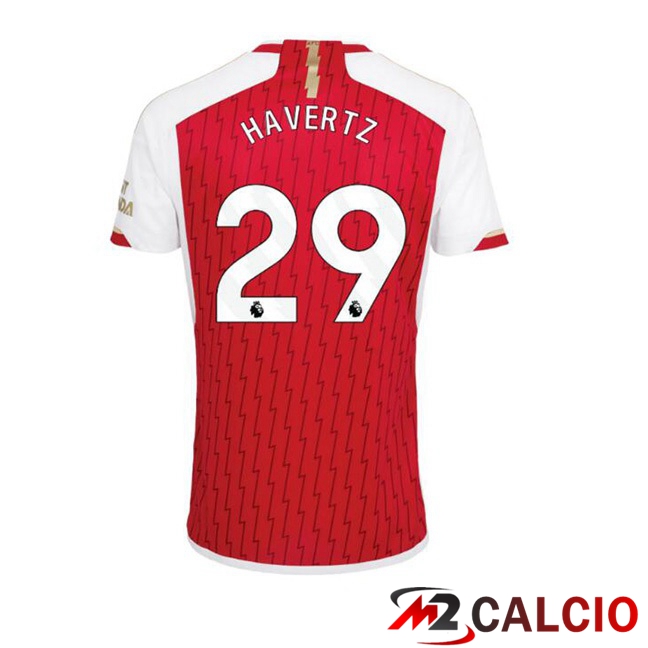 Maglie Calcio Personalizzate,Tute Calcio Squadre,Maglia Nazionale Italiana Calcio | Maglie Calcio Arsenal (HAVerdeZ 29) Prima Rosso Bianco 2023/2024