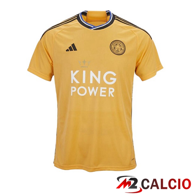 Maglie Calcio Personalizzate,Tute Calcio Squadre,Maglia Nazionale Italiana Calcio | Maglie Calcio Leicester City Terza Giallo 2023/2024