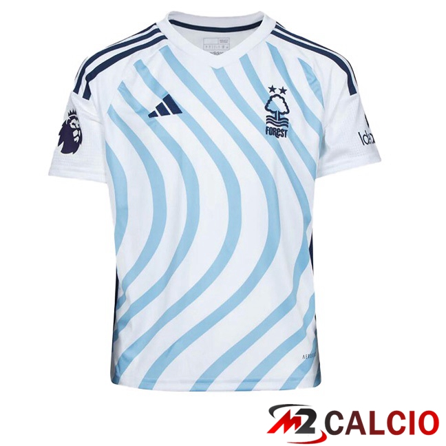 Maglie Calcio Nottingham Forest Seconda Blu Bianco 2023/2024