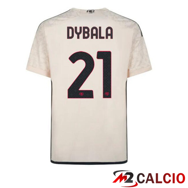 Maglie Calcio Personalizzate,Tute Calcio Squadre,Maglia Nazionale Italiana Calcio | Maglie Calcio AS Roma (DYBALA 21) Seconda Giallo 2023/2024
