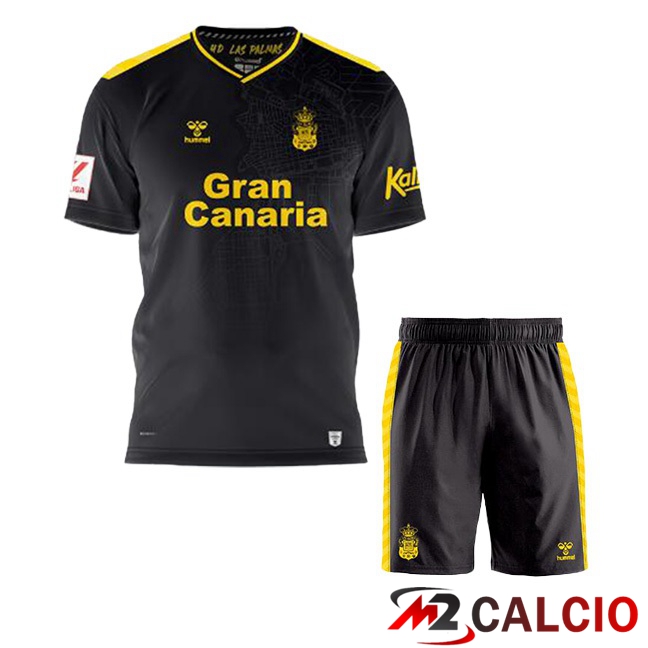 Maglie Calcio Personalizzate,Tute Calcio Squadre,Maglia Nazionale Italiana Calcio | Maglie Calcio UD Las Palmas Bambino Seconda Nero 2023/2024