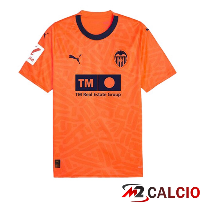 Maglie Calcio Personalizzate,Tute Calcio Squadre,Maglia Nazionale Italiana Calcio | Maglie Calcio Valencia CF Terza Arancia 2023/2024