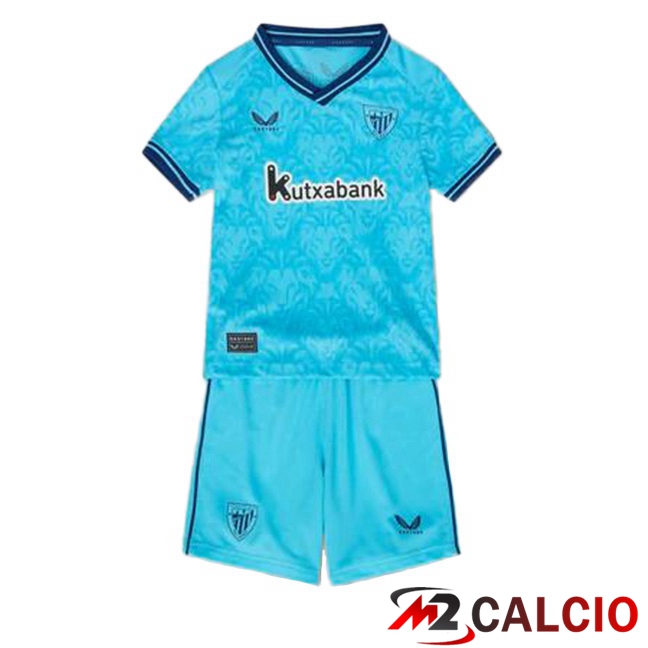 Maglie Calcio Personalizzate,Tute Calcio Squadre,Maglia Nazionale Italiana Calcio | Maglie Calcio Athletic Bilbao Bambino Seconda Blu 2023/2024