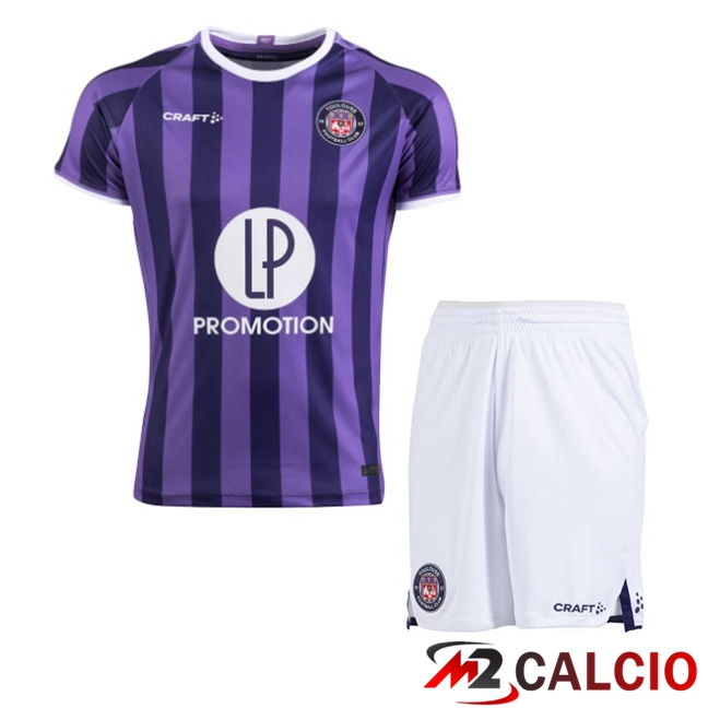 Maglie Calcio Personalizzate,Tute Calcio Squadre,Maglia Nazionale Italiana Calcio | Maglie Calcio Toulouse Bambino Seconda Viola 2023/2024