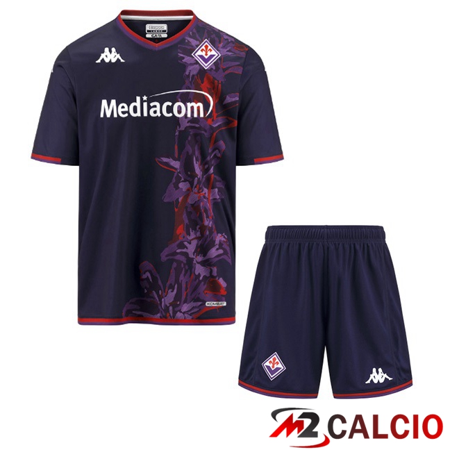 Maglie Calcio Personalizzate,Tute Calcio Squadre,Maglia Nazionale Italiana Calcio | Maglie Calcio ACF Fiorentina Bambino Terza Nero 2023/2024