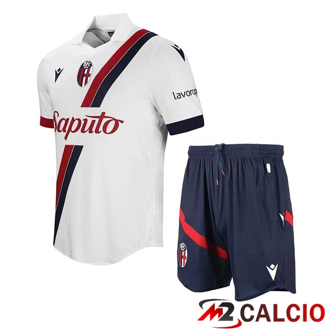 Maglie Calcio Personalizzate,Tute Calcio Squadre,Maglia Nazionale Italiana Calcio | Maglie Calcio Bologne Bambino Seconda Bianco 2023/2024