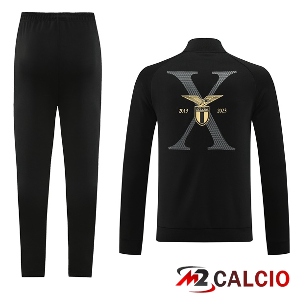 Insieme Tuta Calcio - Giacca SS Lazio Nero 2023/2024