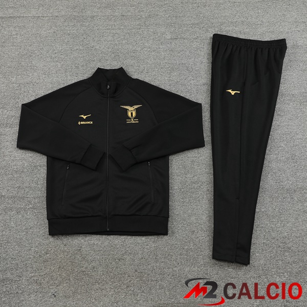 Insieme Tuta Calcio - Giacca SS Lazio Nero 2023/2024