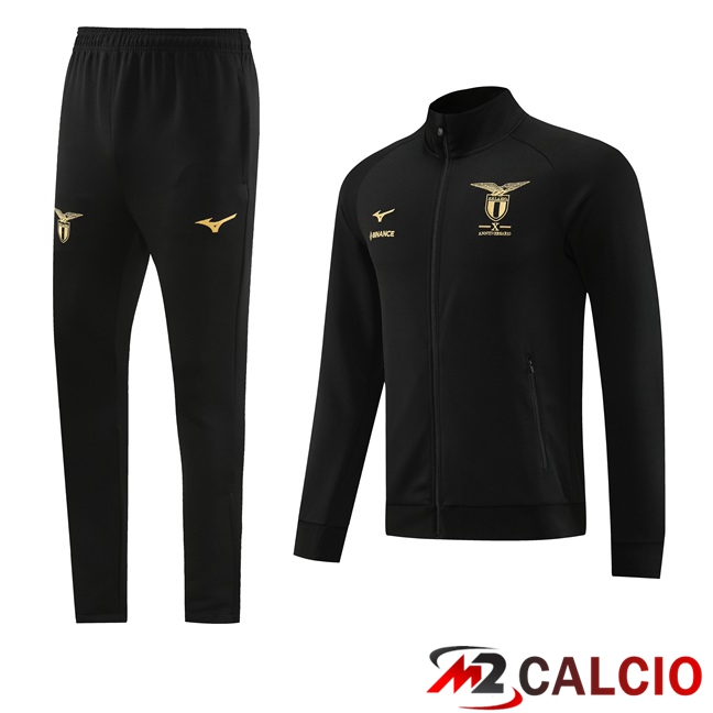 Insieme Tuta Calcio - Giacca SS Lazio Nero 2023/2024