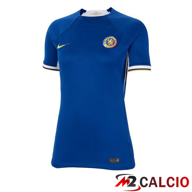 Maglie Calcio Personalizzate,Tute Calcio Squadre,Maglia Nazionale Italiana Calcio | Maglie Calcio FC Chelsea Donna Prima Blu 2023/2024