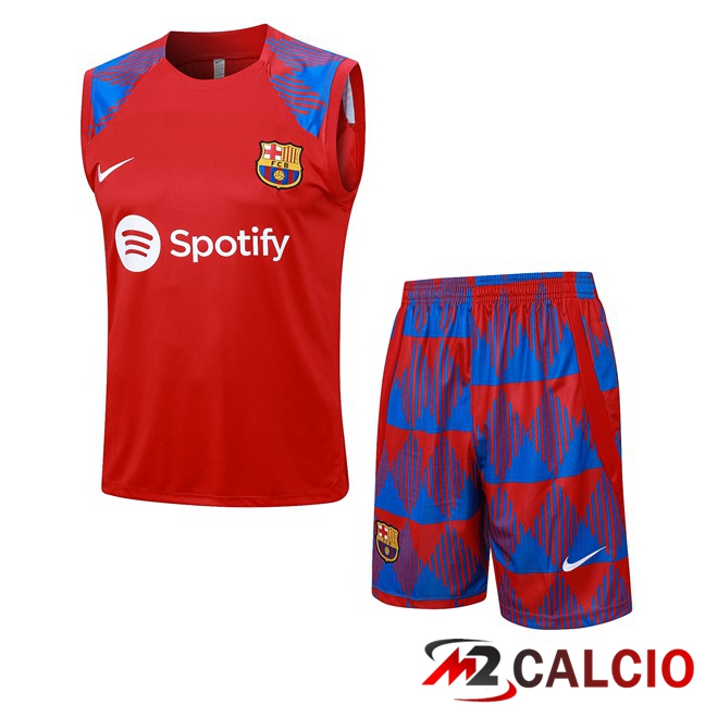 Maglie Calcio Personalizzate,Tute Calcio Squadre,Maglia Nazionale Italiana Calcio | Canotta Calcio FC Barcellona + Pantaloncini Rosso 2023/2024