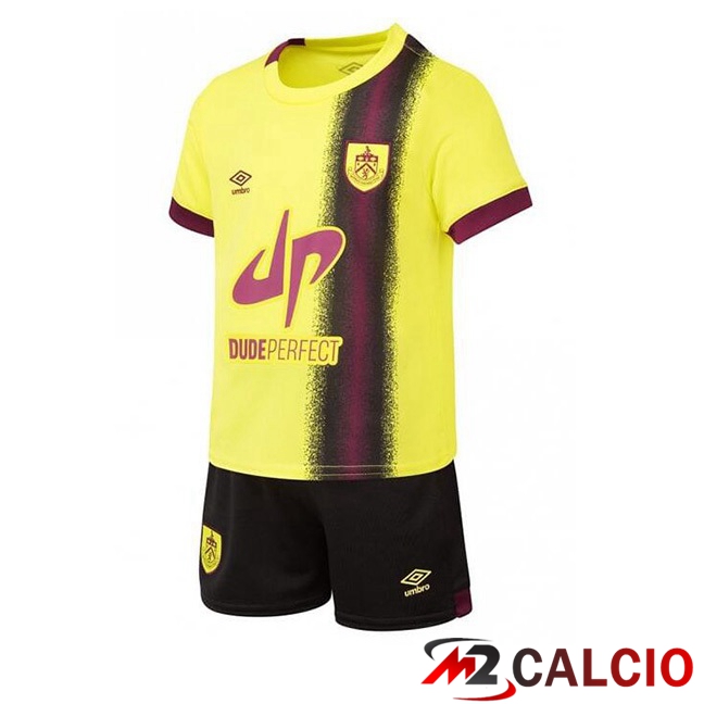 Maglie Calcio Personalizzate,Tute Calcio Squadre,Maglia Nazionale Italiana Calcio | Maglie Calcio Burnley Bambino Seconda Giallo 2023/2024