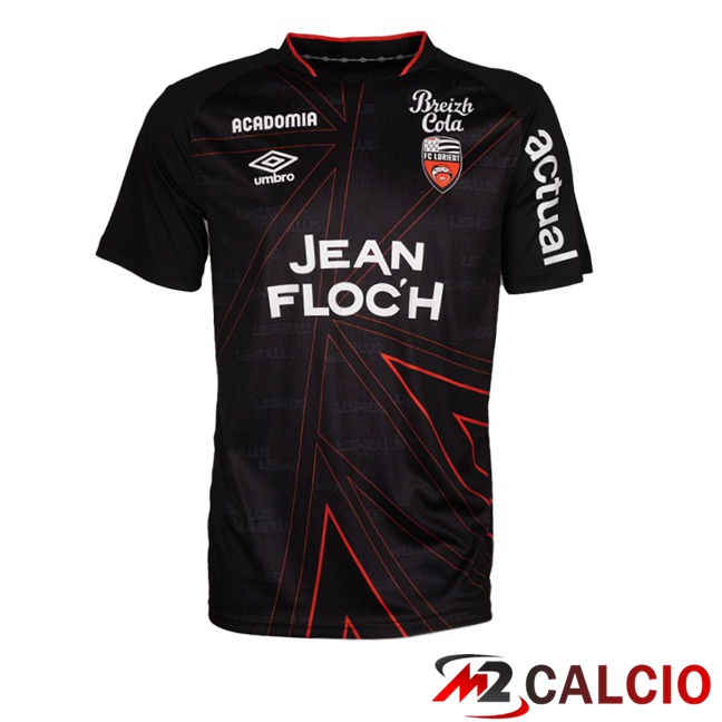 Maglie Calcio Personalizzate,Tute Calcio Squadre,Maglia Nazionale Italiana Calcio | Maglie Calcio FC Lorient Seconda Nero 2023/2024