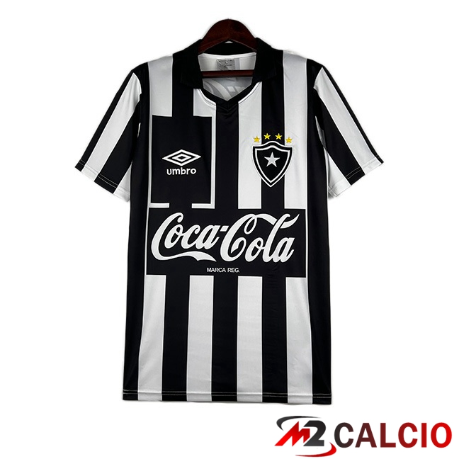 Maglie Calcio Personalizzate,Tute Calcio Squadre,Maglia Nazionale Italiana Calcio | Maglie Calcio Botafogo Retro Prima Nero Bianco 1992