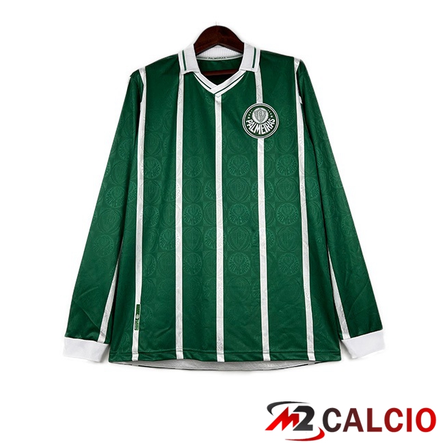 Maglie Calcio Personalizzate,Tute Calcio Squadre,Maglia Nazionale Italiana Calcio | Maglie Calcio Palmeiras Retro Prima Manica Lunga Verde 1993