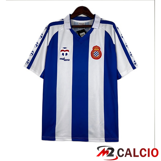 Maglie Calcio Personalizzate,Tute Calcio Squadre,Maglia Nazionale Italiana Calcio | Maglie Calcio RCD Espanyol Retro Prima Blu 1984-1989