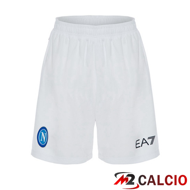 Maglie Calcio Personalizzate,Tute Calcio Squadre,Maglia Nazionale Italiana Calcio | Pantaloncini Calcio SSC Napoli Seconda Bianco 2023/2024