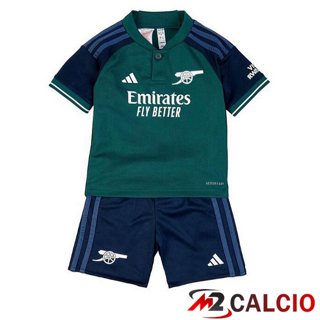 Maglie Calcio Personalizzate,Tute Calcio Squadre,Maglia Nazionale Italiana Calcio | Maglie Calcio FC Arsenal Bambino Terza Verde 2023/2024