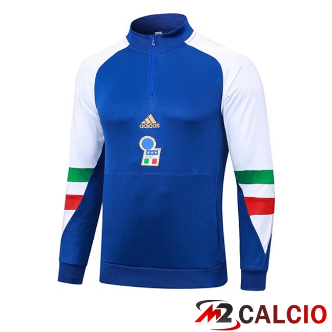 Maglie Calcio Personalizzate,Tute Calcio Squadre,Maglia Nazionale Italiana Calcio | Felpa Allenamento Italia Blu 2023/2024