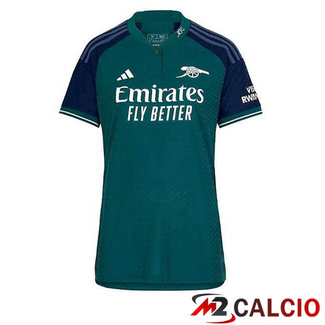 Maglie Calcio Personalizzate,Tute Calcio Squadre,Maglia Nazionale Italiana Calcio | Maglie Calcio FC Arsenal Donna Terza Verde 2023/2024