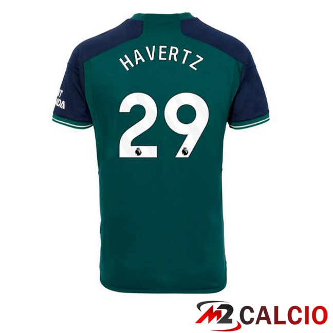 Maglie Calcio Personalizzate,Tute Calcio Squadre,Maglia Nazionale Italiana Calcio | Maglie Calcio FC Arsenal (HAVerdeZ 29) Terza Verde 2023/2024
