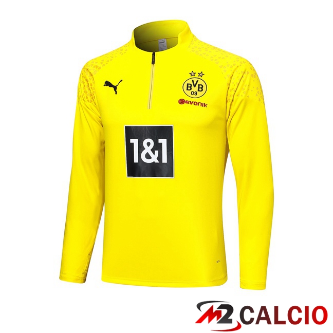 Maglie Calcio Personalizzate,Tute Calcio Squadre,Maglia Nazionale Italiana Calcio | Felpa Allenamento Dortmund BVB Giallo 2023/2024