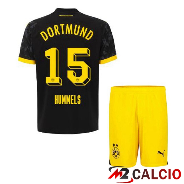 Maglie Calcio Personalizzate,Tute Calcio Squadre,Maglia Nazionale Italiana Calcio | Maglie Calcio Dortmund BVB (Hummels 15) Bambino Seconda Nero 2023/2024
