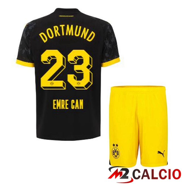 Maglie Calcio Personalizzate,Tute Calcio Squadre,Maglia Nazionale Italiana Calcio | Maglie Calcio Dortmund BVB (Emre Can 23) Bambino Seconda Nero 2023/2024