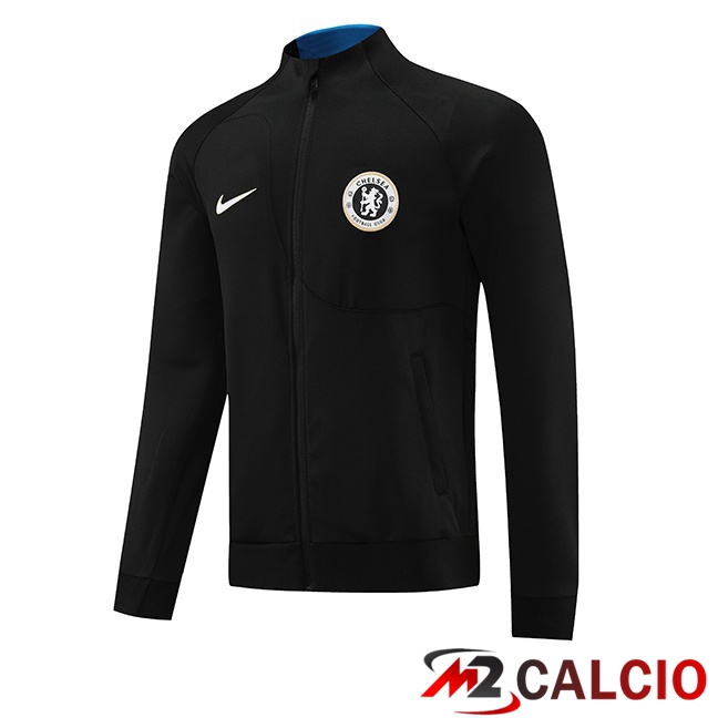 Maglie Calcio Personalizzate,Tute Calcio Squadre,Maglia Nazionale Italiana Calcio | Giacca Calcio FC Chelsea Nero 2023/2024