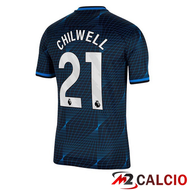 Maglie Calcio Personalizzate,Tute Calcio Squadre,Maglia Nazionale Italiana Calcio | Maglie Calcio FC Chelsea (Chilwell 21) Seconda Blu 2023/2024