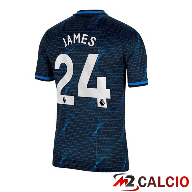 Maglie Calcio Personalizzate,Tute Calcio Squadre,Maglia Nazionale Italiana Calcio | Maglie Calcio FC Chelsea (James 24) Seconda Blu 2023/2024
