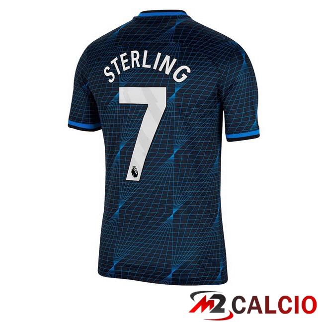 Maglie Calcio FC Chelsea (Sterling 7) Seconda Blu 2023/2024