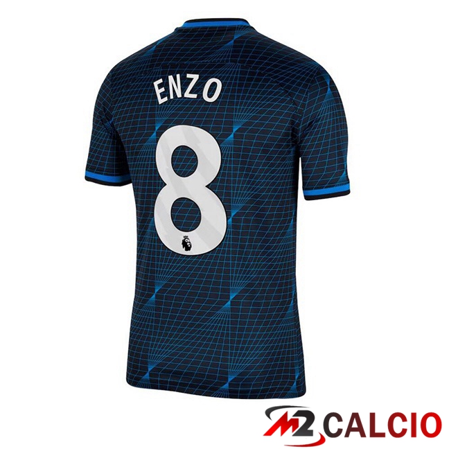 Maglie Calcio Personalizzate,Tute Calcio Squadre,Maglia Nazionale Italiana Calcio | Maglie Calcio FC Chelsea (Enzo 8) Seconda Blu 2023/2024