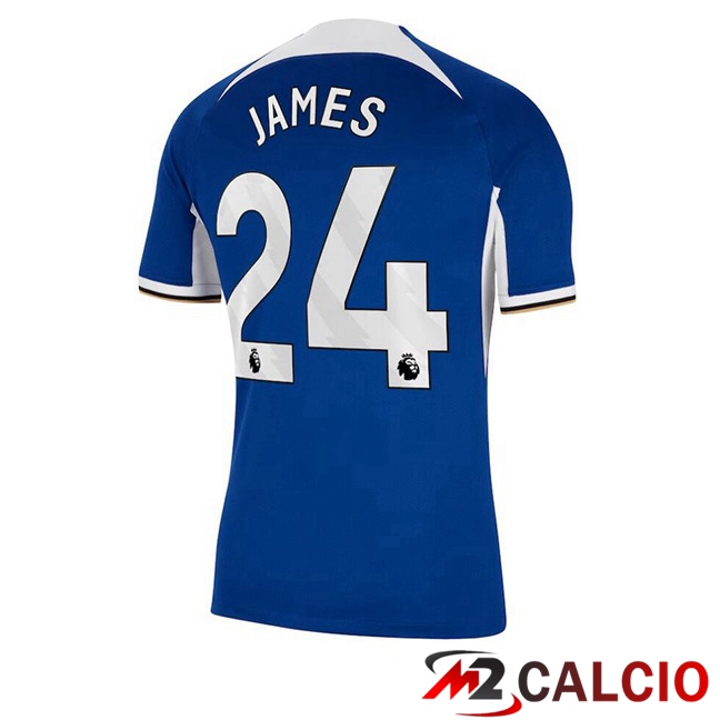 Maglie Calcio Personalizzate,Tute Calcio Squadre,Maglia Nazionale Italiana Calcio | Maglie Calcio FC Chelsea (James 24) Prima Blu 2023/2024