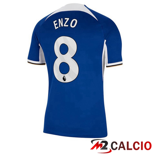 Maglie Calcio Personalizzate,Tute Calcio Squadre,Maglia Nazionale Italiana Calcio | Maglie Calcio FC Chelsea (Enzo 8) Prima Blu 2023/2024
