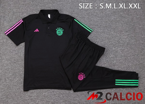 Maglia Polo Bayern Monaco + Pantaloni Nero 2023/2024