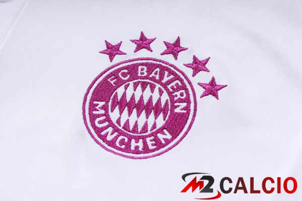 Maglia Polo Bayern Monaco + Pantaloni Bianco 2023/2024