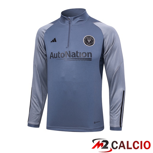 Maglie Calcio Personalizzate,Tute Calcio Squadre,Maglia Nazionale Italiana Calcio | Felpa Allenamento Inter Miami CF Grigio 2023/2024