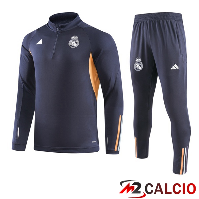 Maglie Calcio Personalizzate,Tute Calcio Squadre,Maglia Nazionale Italiana Calcio | Insieme Tuta Calcio Real Madrid Grigio 2023/2024