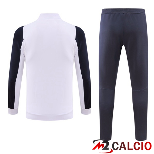 Insieme Tuta Calcio - Giacca Real Madrid Bianco 2023/2024