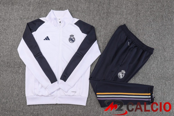 Insieme Tuta Calcio - Giacca Real Madrid Bianco 2023/2024