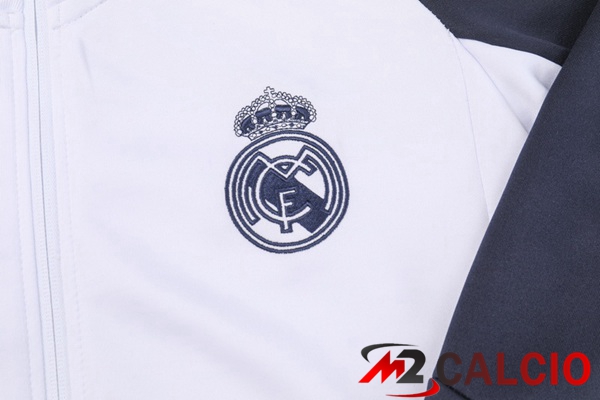 Insieme Tuta Calcio - Giacca Real Madrid Bianco 2023/2024