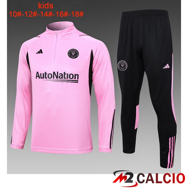 Maglie Calcio Personalizzate,Tute Calcio Squadre,Maglia Nazionale Italiana Calcio | Insieme Tuta Calcio Inter Miami CF Bambino Rosa 2023/2024