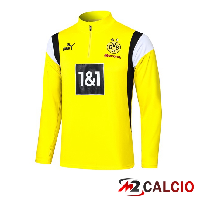 Maglie Calcio Personalizzate,Tute Calcio Squadre,Maglia Nazionale Italiana Calcio | Felpa Allenamento Dortmund BVB Giallo 2023/2024