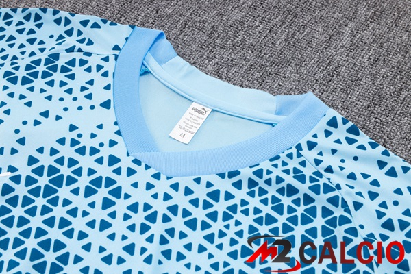 T Shirt Allenamento Manchester City + Pantaloncini Blu 2023/2024