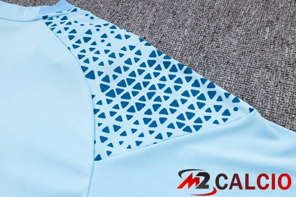 T Shirt Allenamento Manchester City + Pantaloncini Blu 2023/2024
