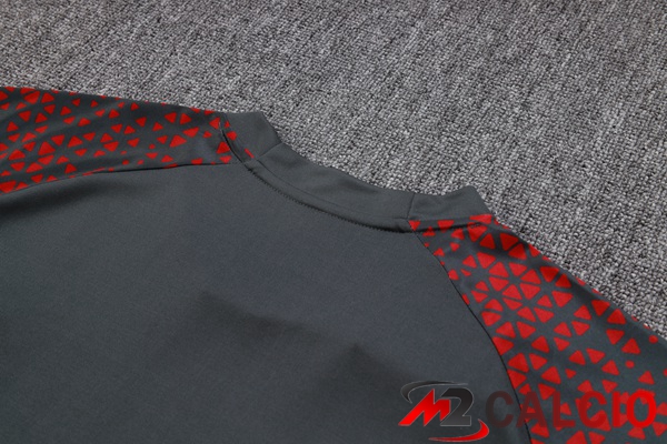T Shirt Allenamento Manchester City + Pantaloncini Rosso Grigio 2023/2024