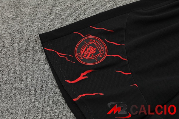T Shirt Allenamento Manchester City + Pantaloncini Rosso 2023/2024